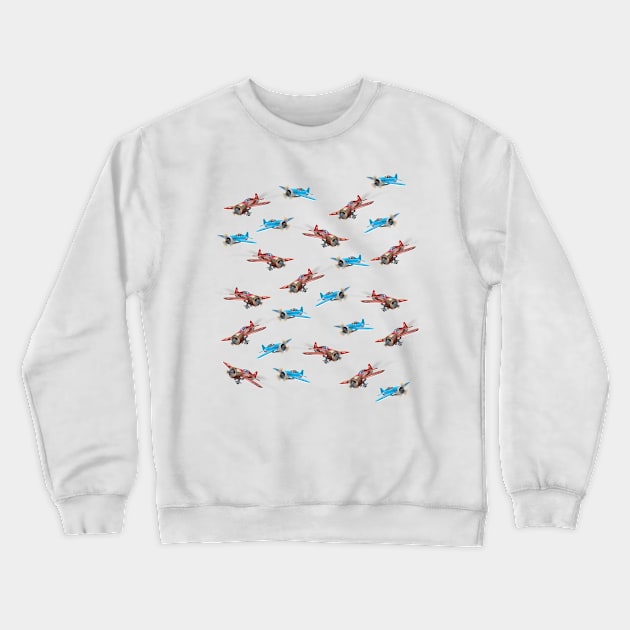 Retro Planes Crewneck Sweatshirt by nickemporium1